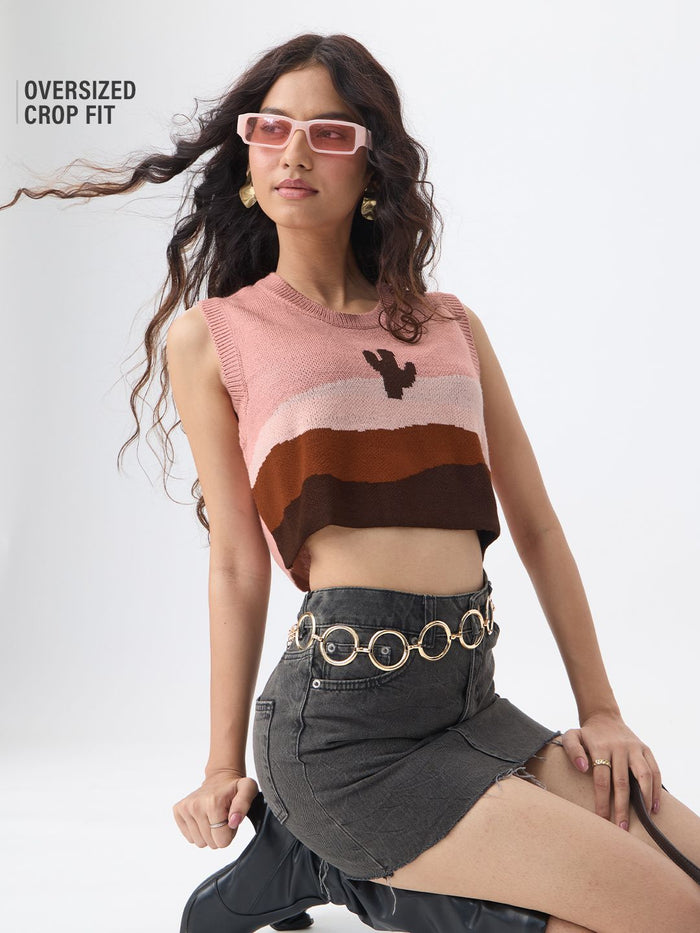 Crop Top: Don't Be A Prick Women Knit Tops