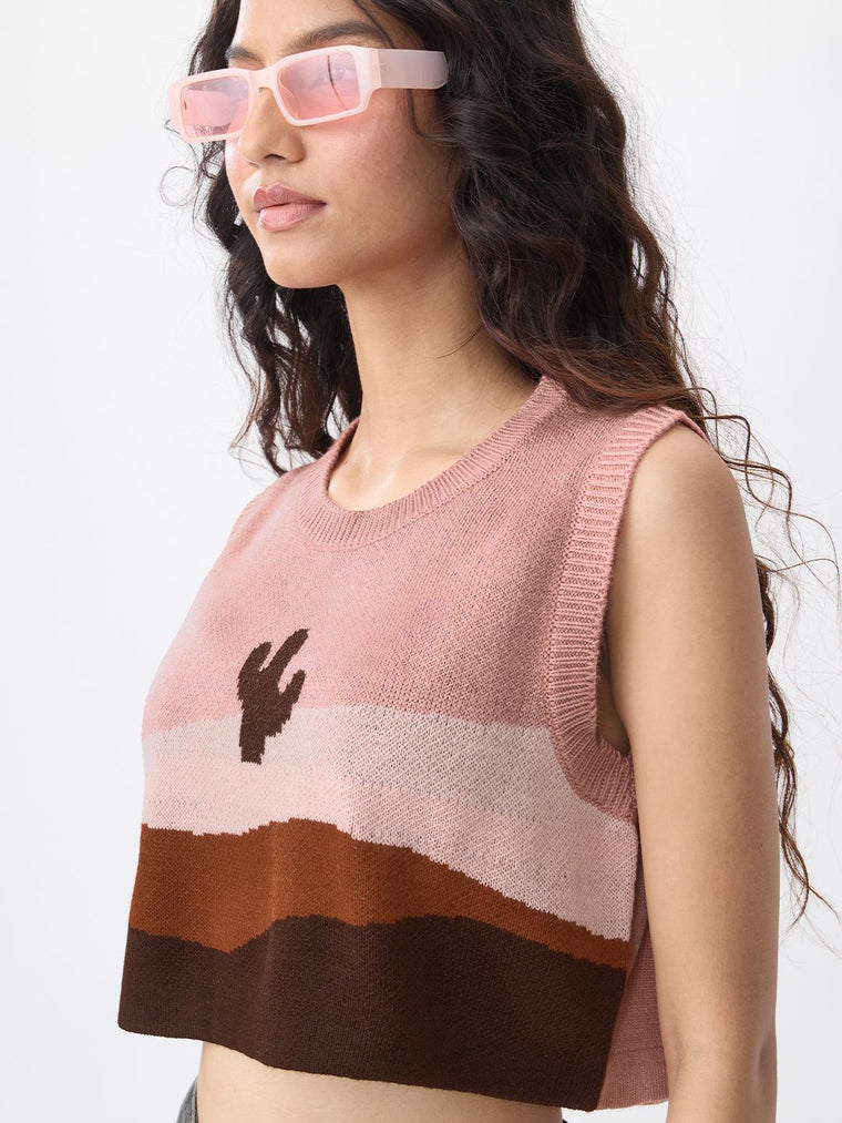 Crop Top: Don't Be A Prick Women Knit Tops