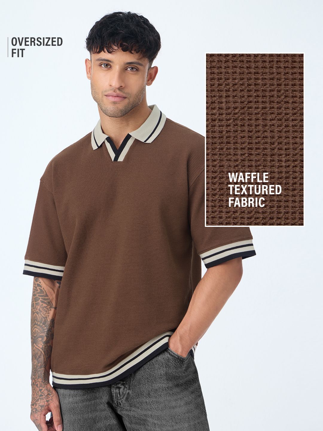 Oversized Polo: Russet Oversized Polos