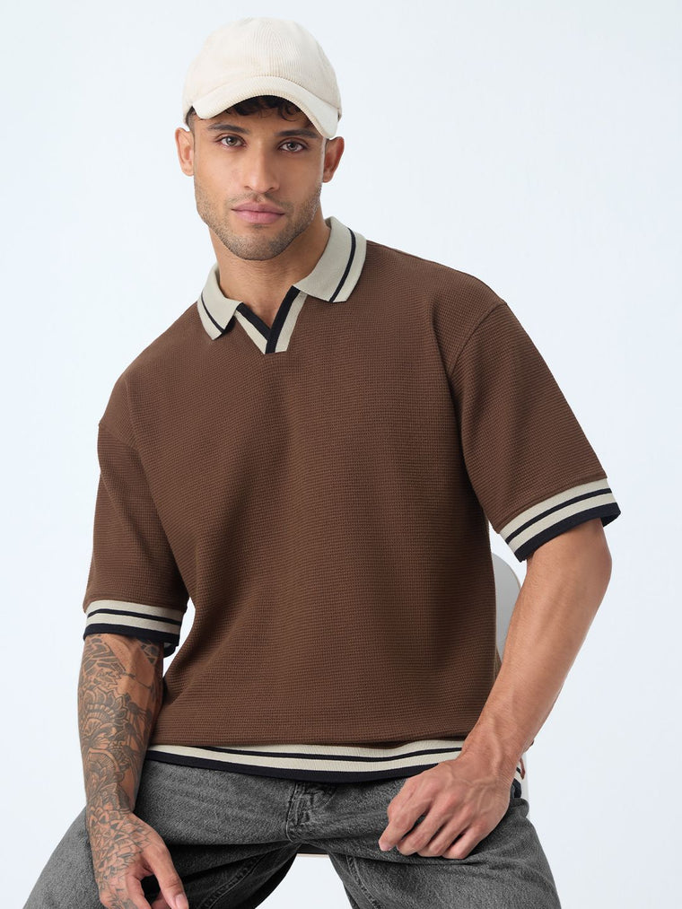 Oversized Polo: Russet Oversized Polos