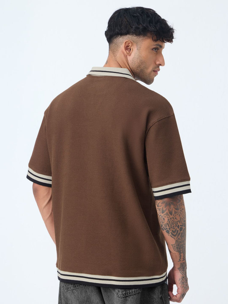 Oversized Polo: Russet Oversized Polos