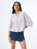 Cotton Linen Shirt: Linette Women Oversized Shirts