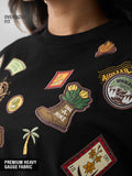 TSS Originals: Travel Stamp Women Oversized T-Shirts