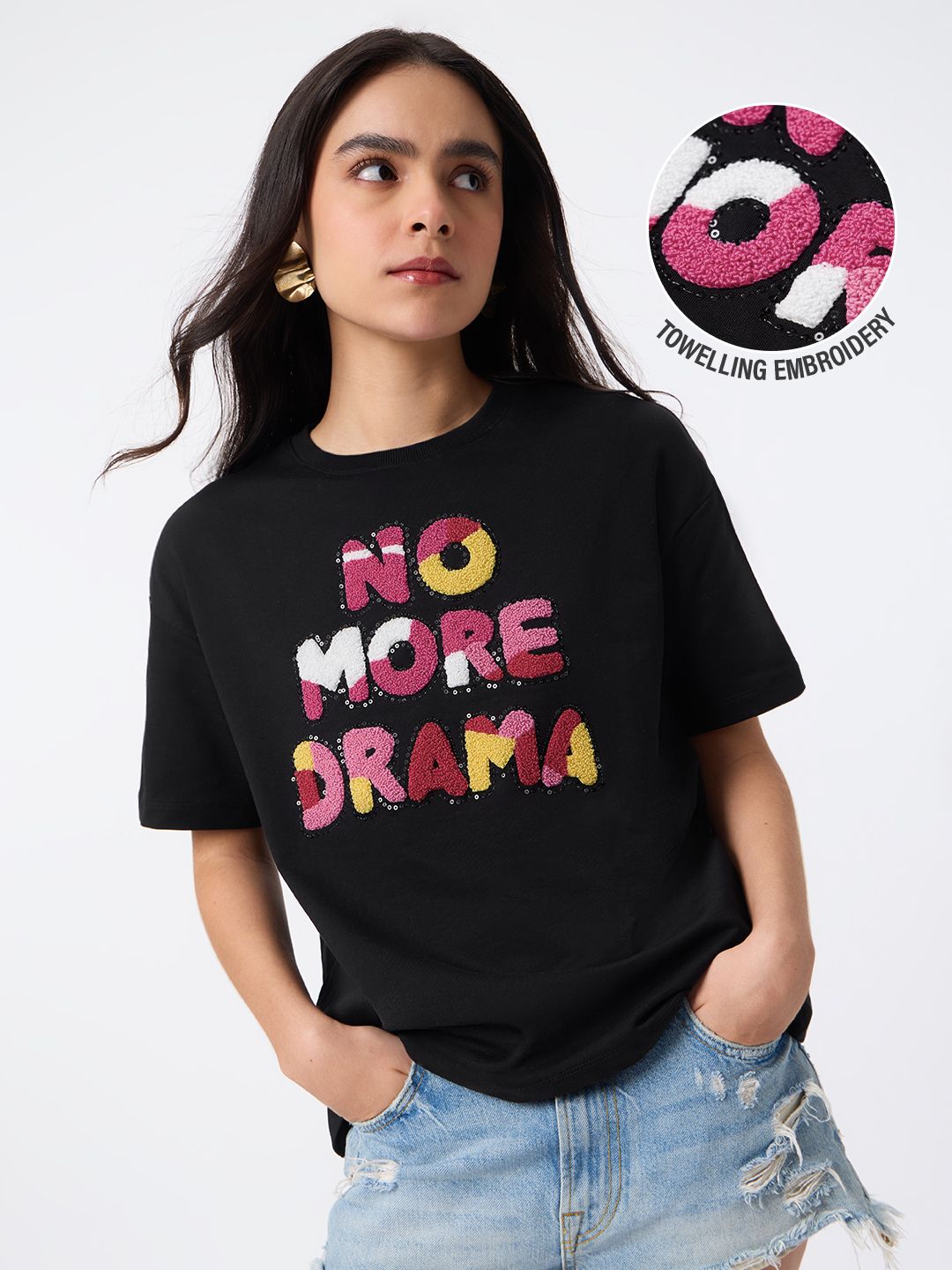 TSS Originals: No More Drama Women Oversized T-Shirts