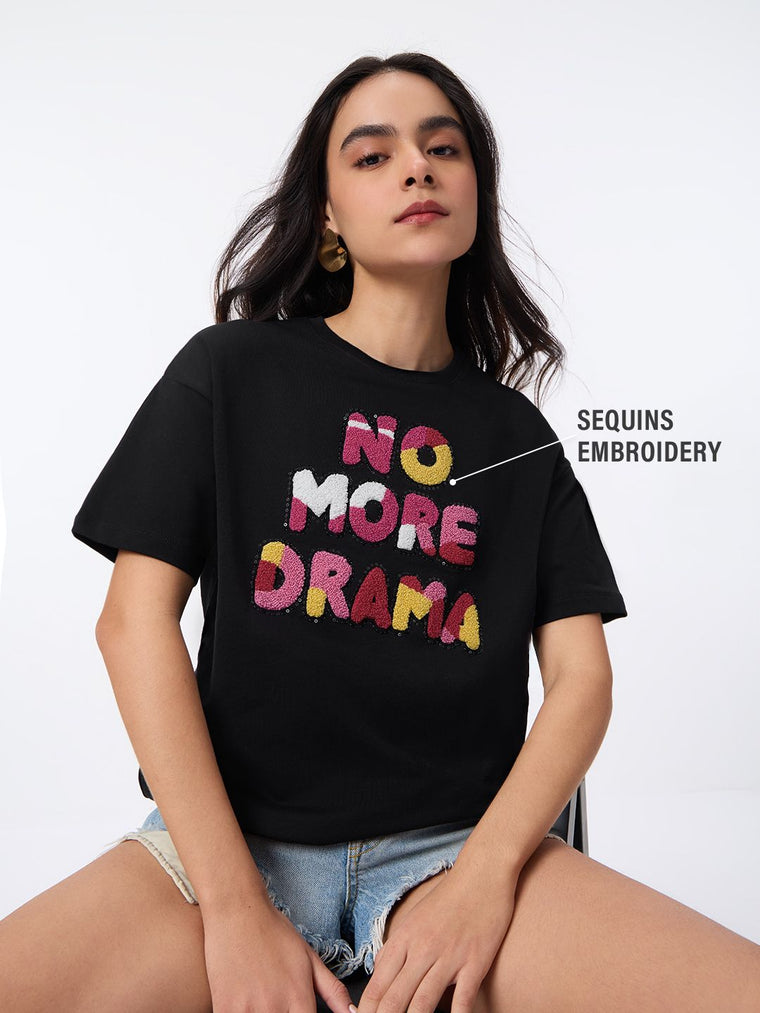 TSS Originals: No More Drama Women Oversized T-Shirts
