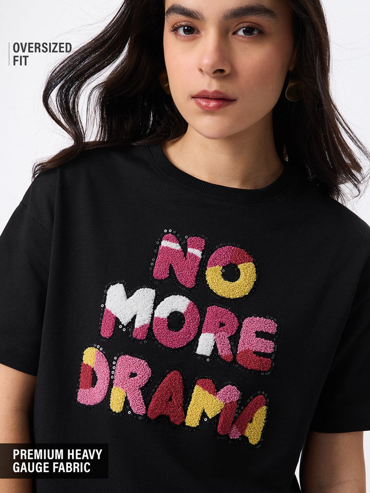 TSS Originals: No More Drama Women Oversized T-Shirts