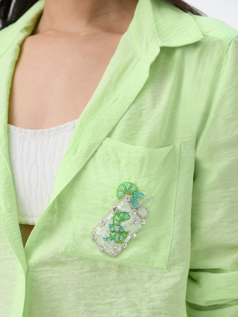 Textured Shirt: Lemonade Women Relaxed Shirts