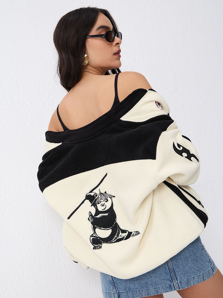 Kung Fu Panda: Racer Chi Women Oversized Jackets