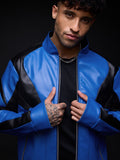 Biker Jacket: Blue Ranger Biker Jackets