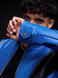 Biker Jacket: Blue Ranger Biker Jackets