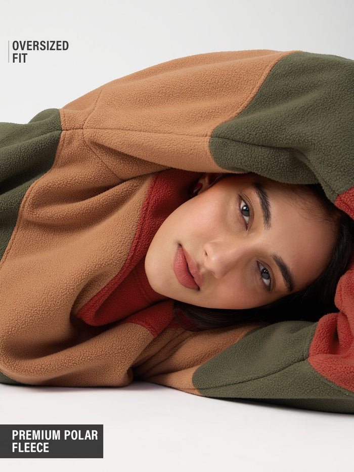 Polar Fleece Sweatshirt: Tranquil Women Oversized Sweatshirts