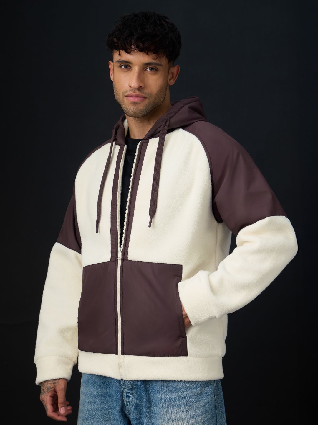 Oversized Hoodie: Berry Clouds Men Oversized Hoodies