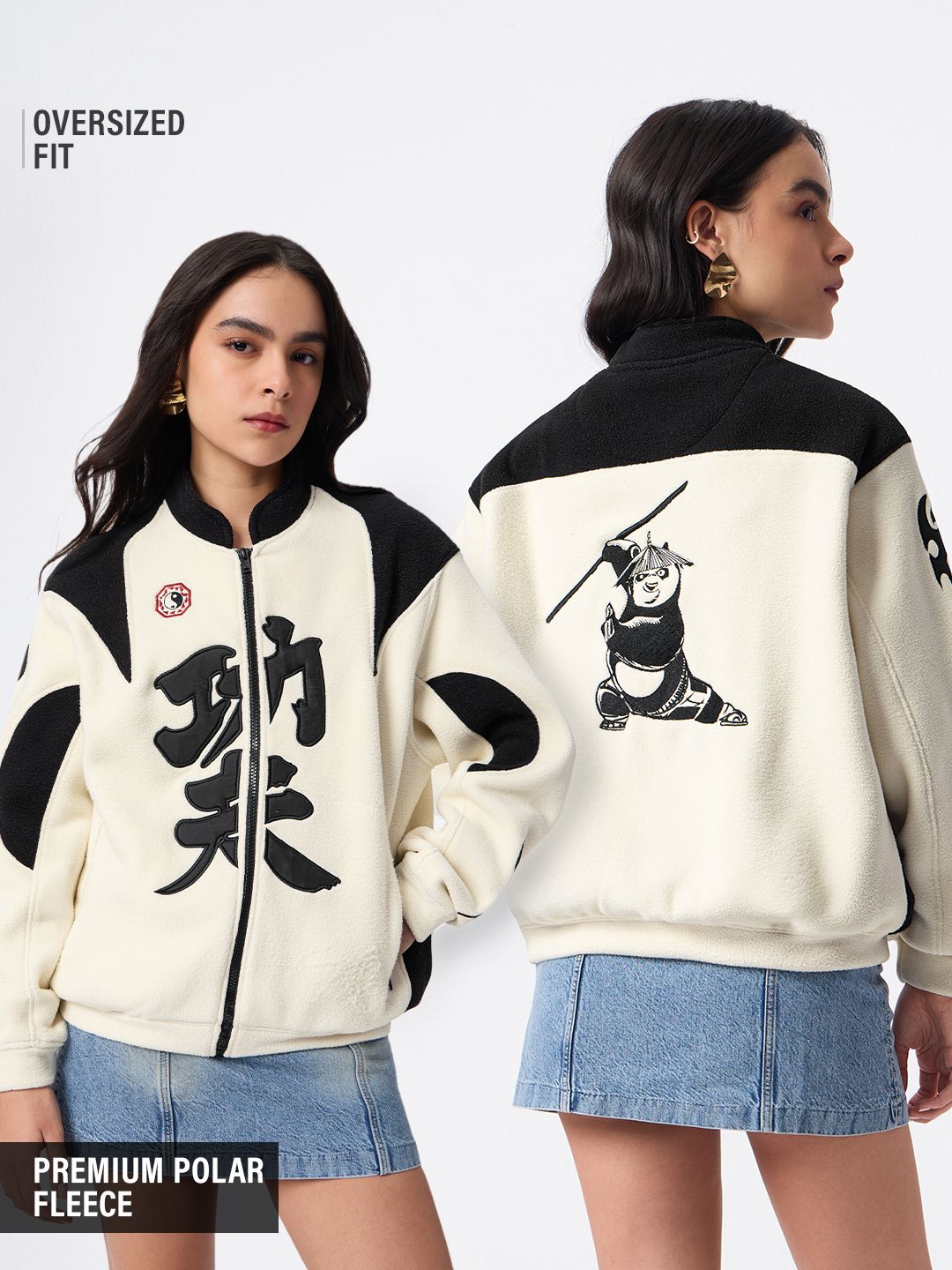 Kung Fu Panda: Racer Chi Women Oversized Jackets