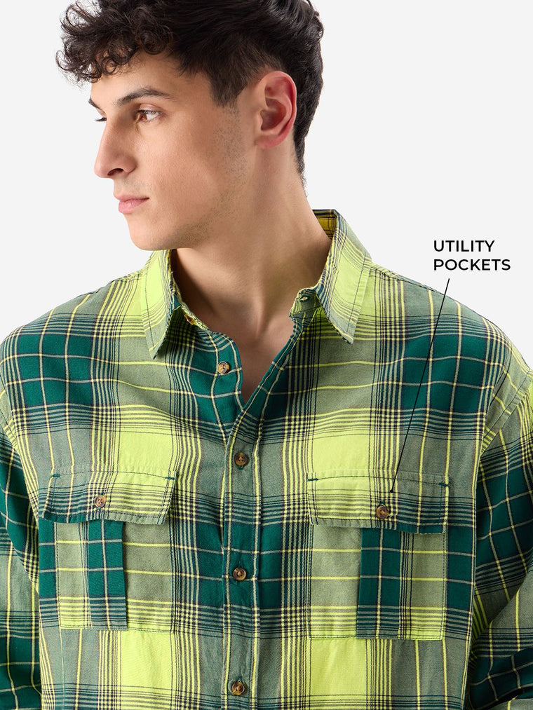 Plaid: Gulf Coast Men Utility Shirts