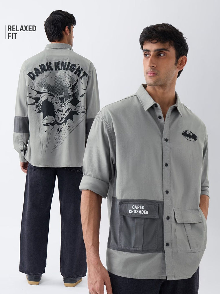 Batman: Dark Knight Returns Men Utility Shirts