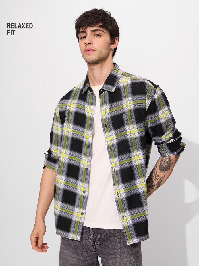 Plaid: Sulphura Men Utility Shirts