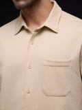 Textured Shirt: Dune Men Relaxed Shirts