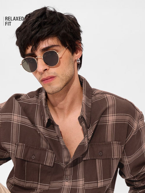 TSS Originals: Brown Men Utility Shirts