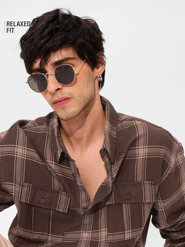 TSS Originals: Brown Men Utility Shirts
