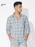 Plaid Shirt: Skyfall Men Utility Shirts