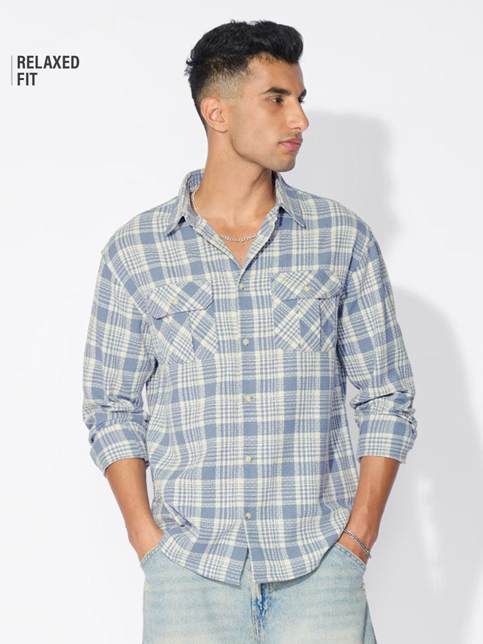 Plaid Shirt: Skyfall Men Utility Shirts
