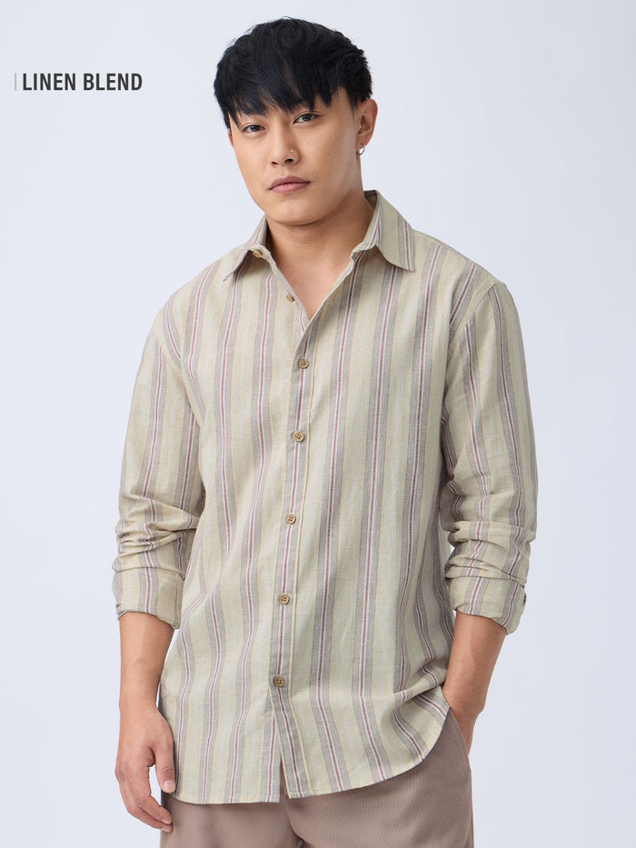 Cotton Linen Stripes: Nova Cotton Linen Shirts