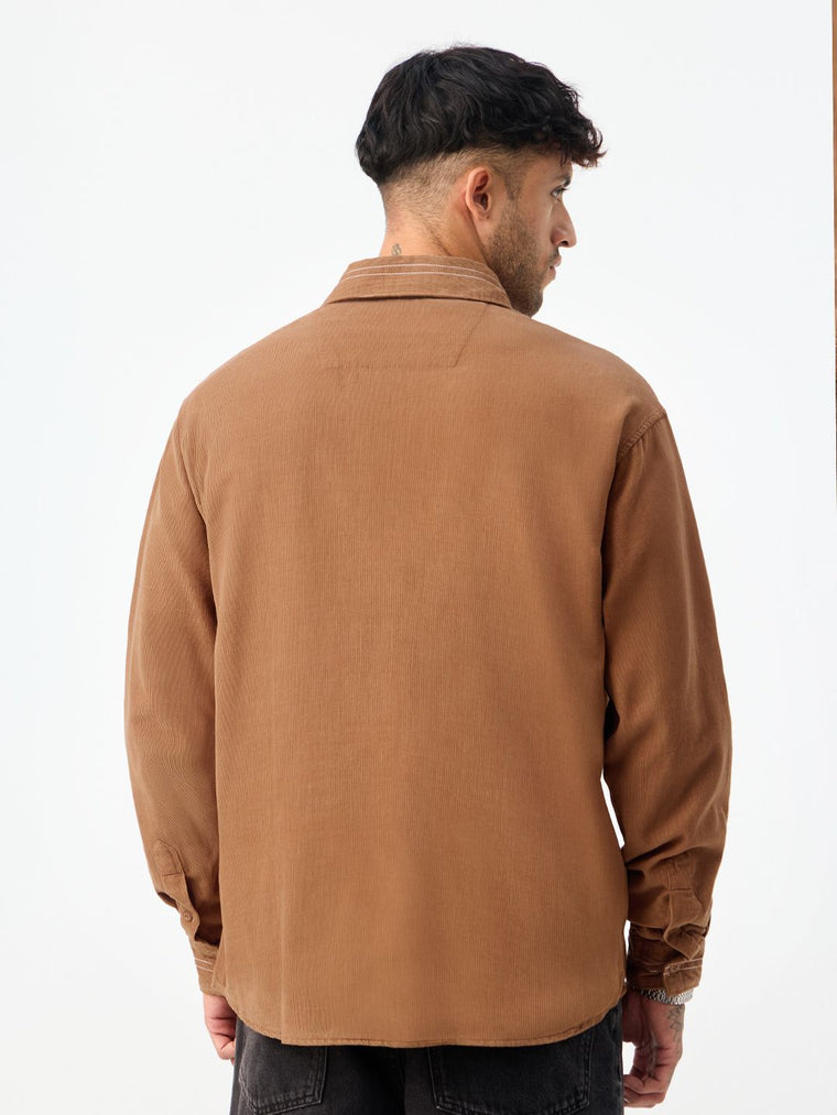 Corduroy Shirt: Redwood Men Relaxed Shirts