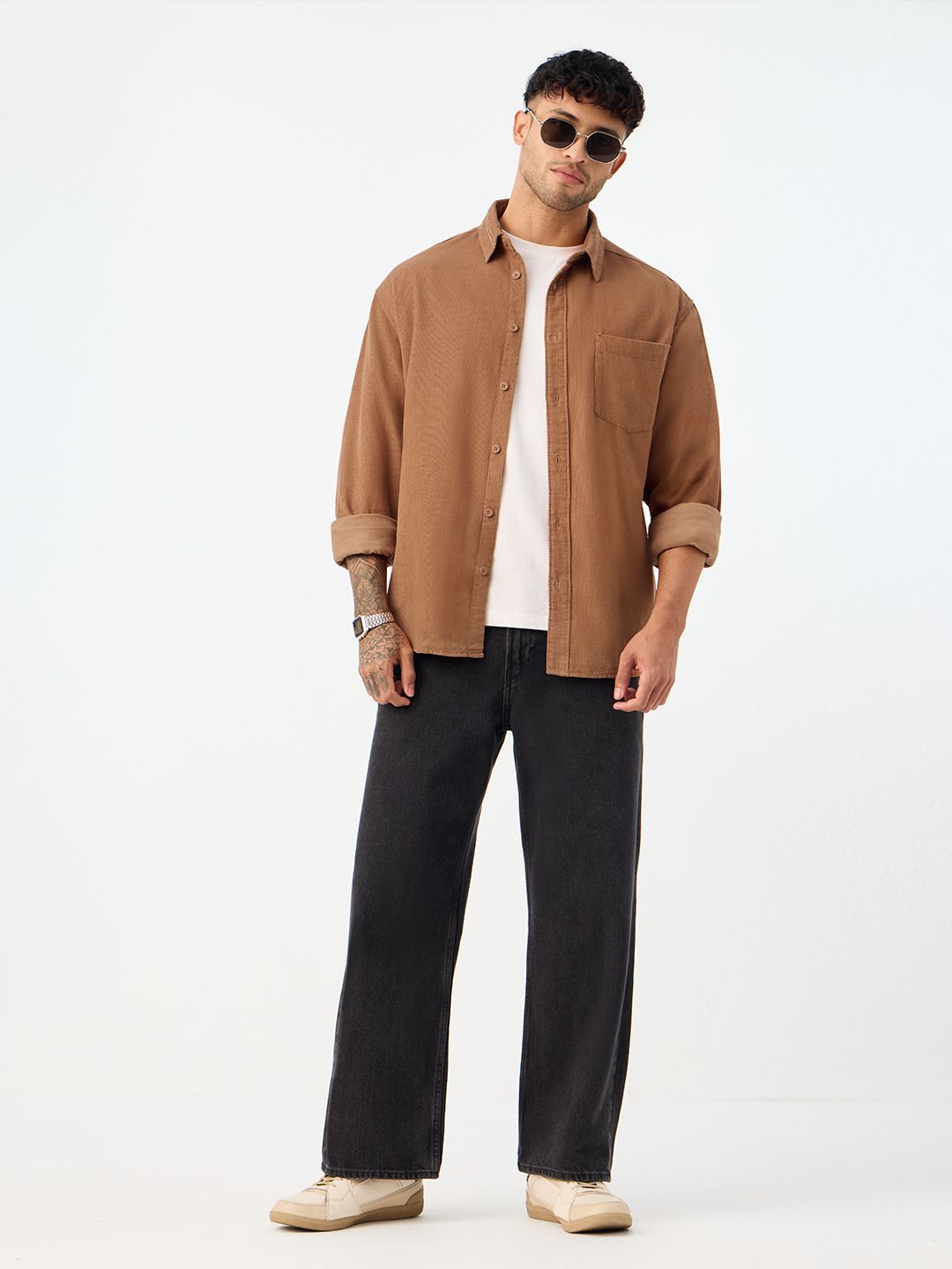 Corduroy Shirt: Redwood Men Relaxed Shirts