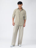 Cotton Linen Stripes: Echo Cotton Linen Shirts