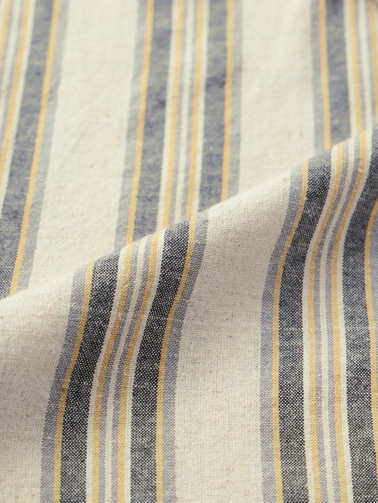 Cotton Linen Stripes: Echo Cotton Linen Shirts