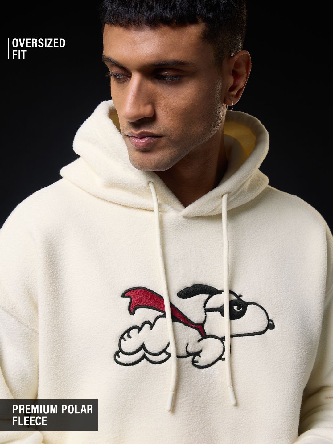 Peanuts: Superhero Men Oversized Hoodies