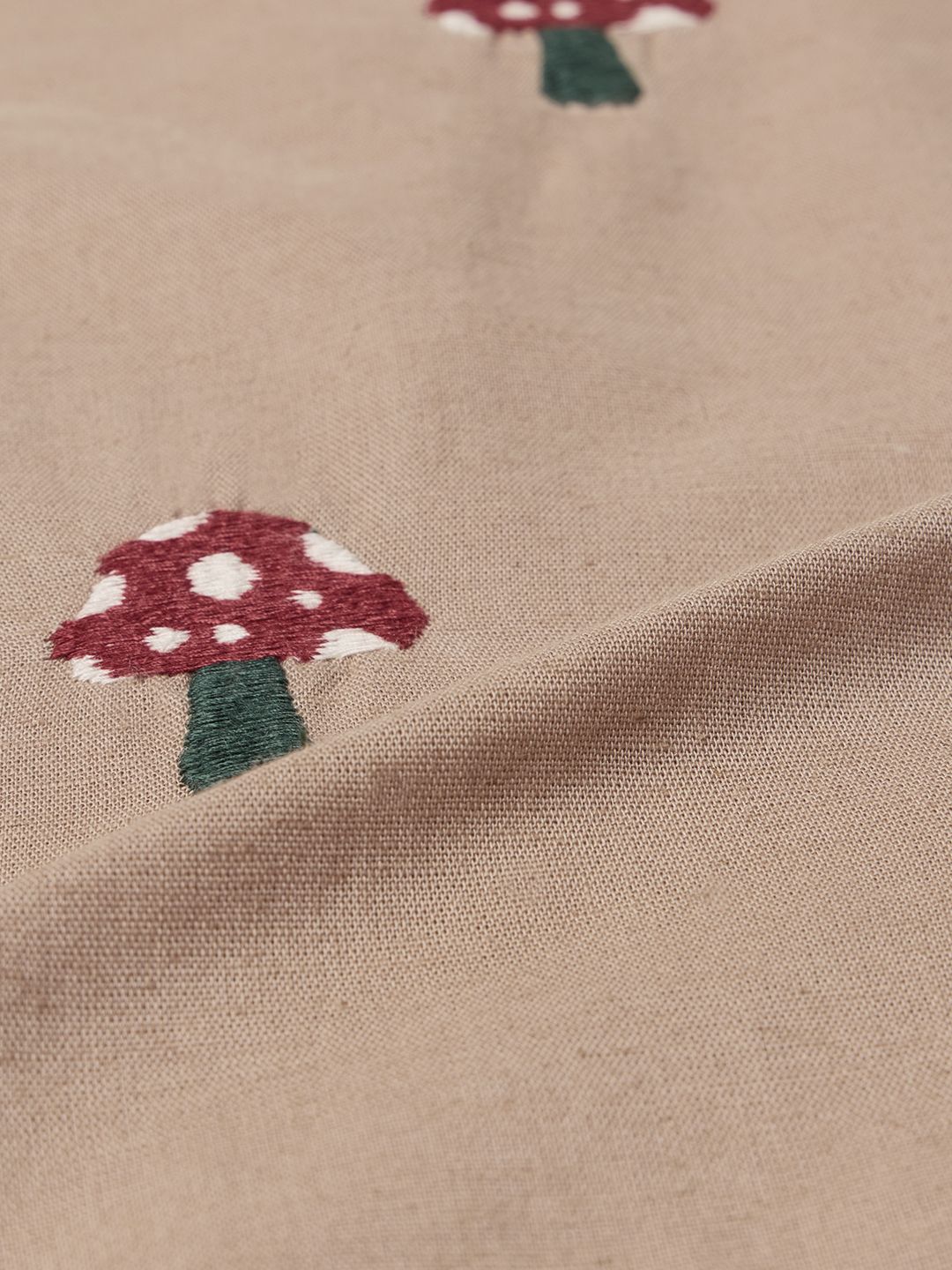 Relaxed-Fit Shirt: Shrooms Cotton Linen Shirts