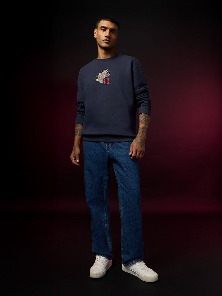 Oversized Sweatshirt: Year of the Dragon Men Oversized Sweatshirts