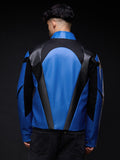 Biker Jacket: Blue Ranger Biker Jackets