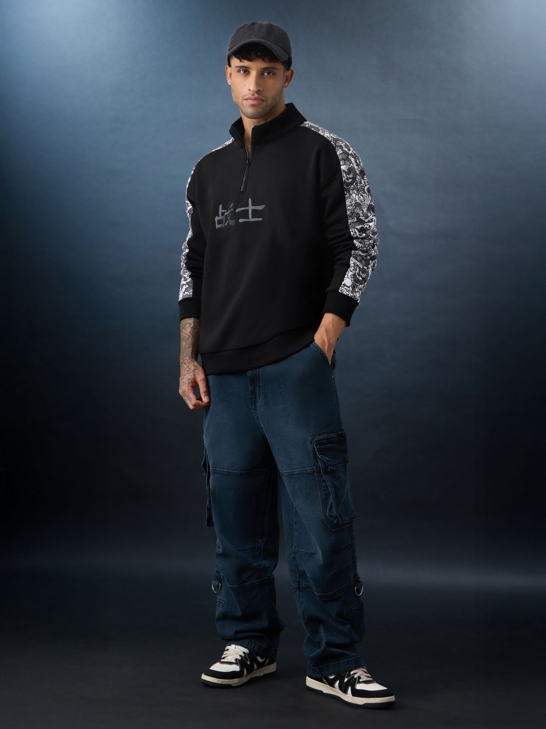Mortal Kombat: Warrior Men Oversized Sweatshirts