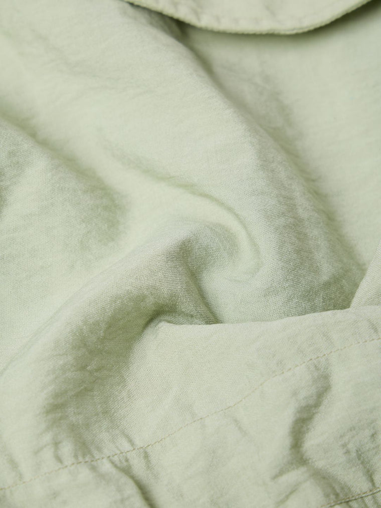 Tie-Up Shirt: Moss Green Women Oversized Shirts