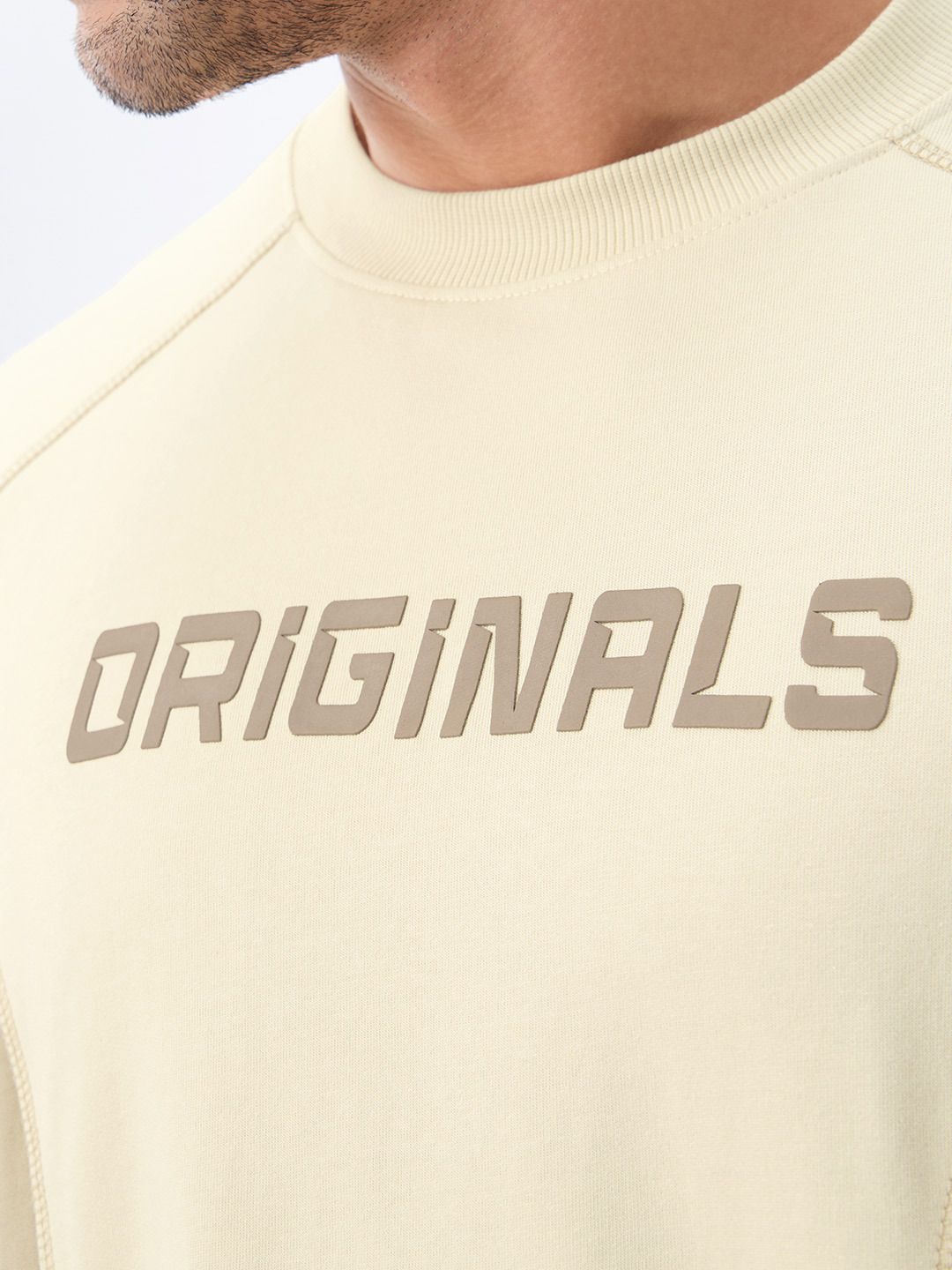TSS Originals: Beigestone Oversized Full Sleeve T-Shirts