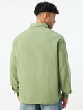 Corduroy Shirt: Jade Men Relaxed Shirts