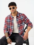 Plaid Shirt: Copper Men Relaxed Shirts