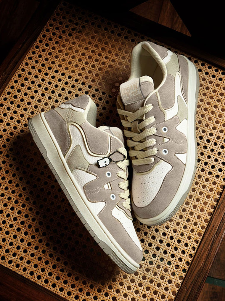 Urban Blaze: Latte Men Low Top Sneakers