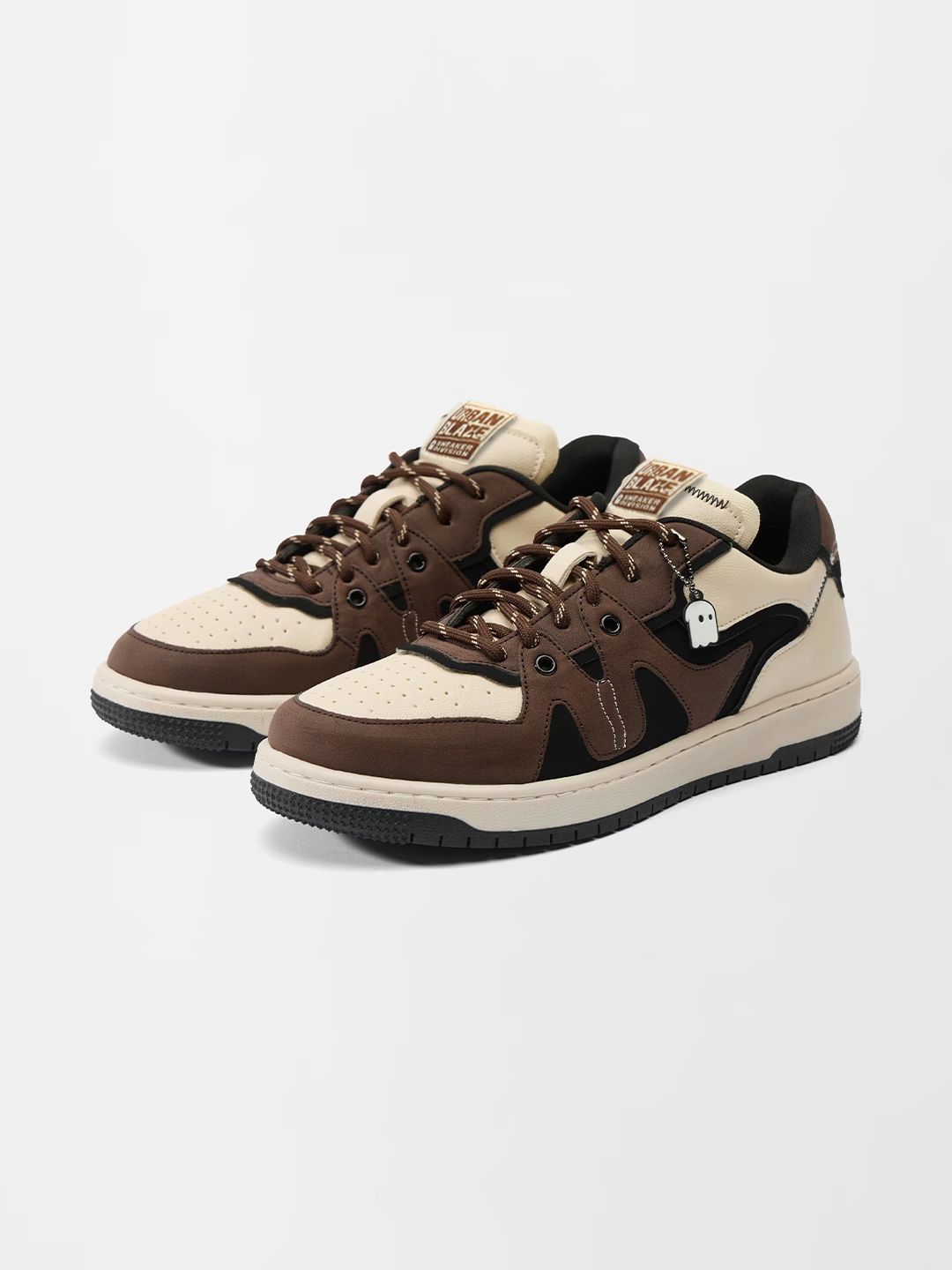 Urban Blaze: Mocha Men Low Top Sneakers