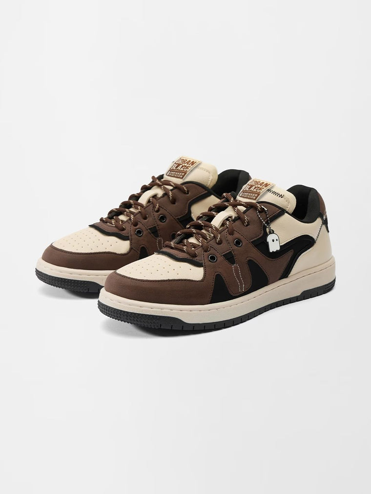 Urban Blaze: Mocha Men Low Top Sneakers