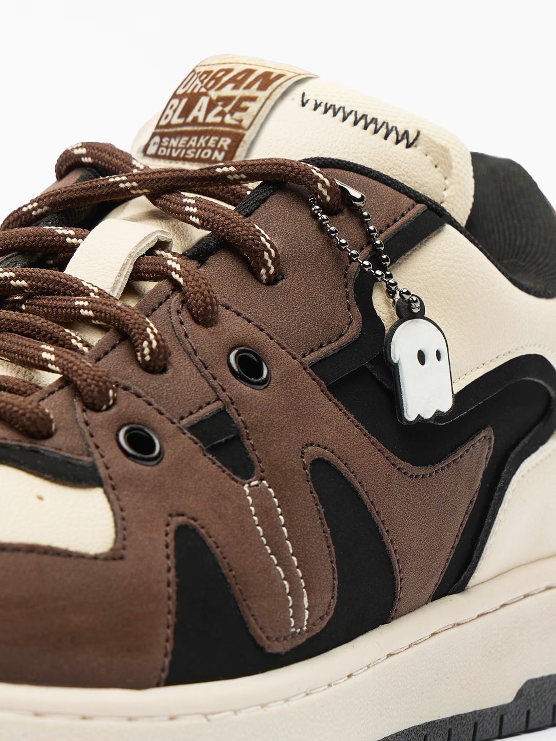 Urban Blaze: Mocha Men Low Top Sneakers