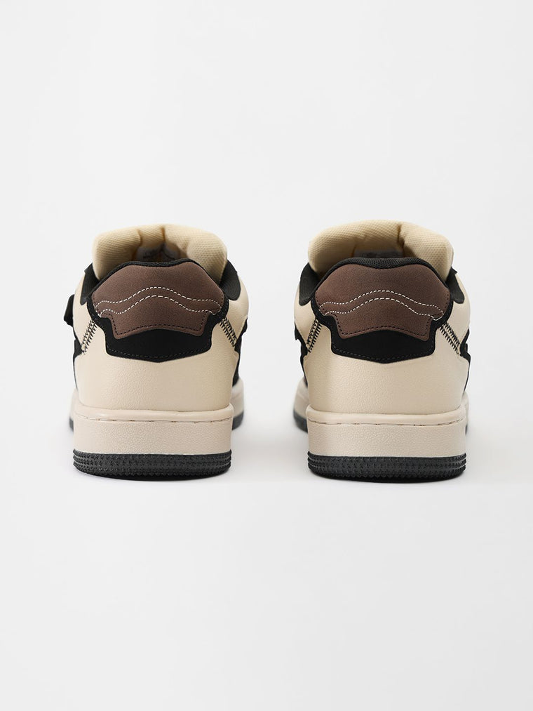 Urban Blaze: Mocha Men Low Top Sneakers