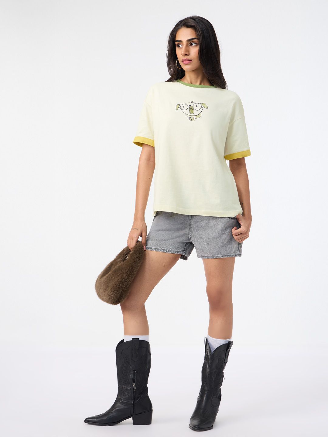 Pet Stories: Pets Sketch Women Oversized T-Shirts