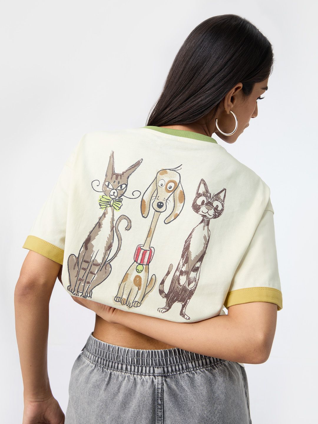Pet Stories: Pets Sketch Women Oversized T-Shirts
