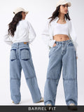 Barrel-Fit Denim: Trixie Women Barrel Denims