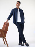 Poplin Shirt: Midnight Men Relaxed Shirts