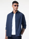 Poplin Shirt: Midnight Men Relaxed Shirts