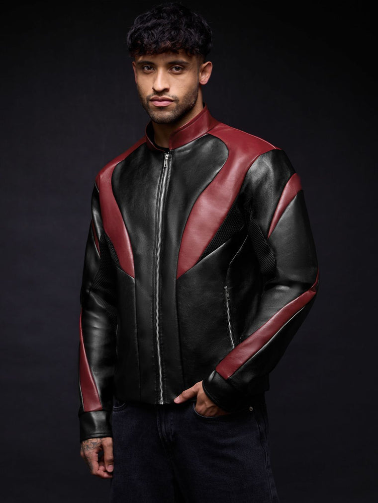 Biker Jacket: Red Ranger Biker Jackets